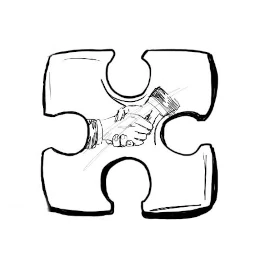 악수하는 퍼즐 조각