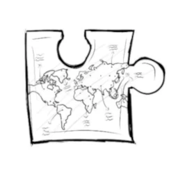 국제 지도 퍼즐 조각